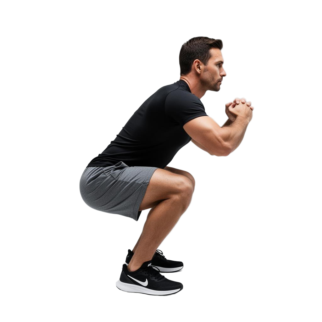 Squats met lichaamsgewicht